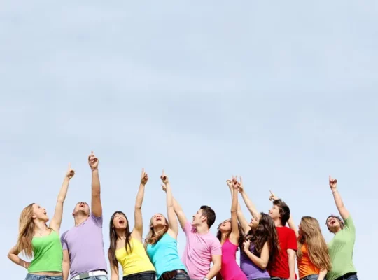 Depositphotos 6361714 Stock Photo Group Of Teens Pointing